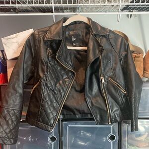 Girls faux leather jacket